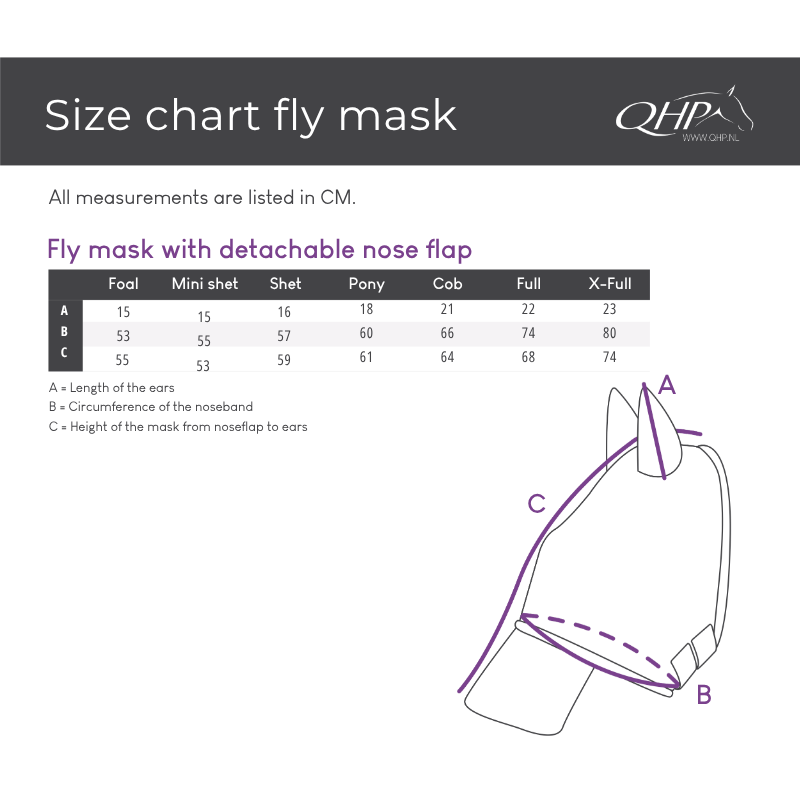 QHP Vliegenkap Met Afneembare Neusflap