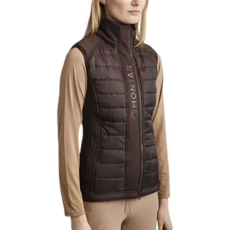 Montar Emma Quilt Bodywarmer - Brown