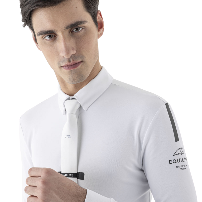 Equiline Wedstrijdshirt Coonac White