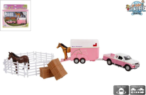 Kids's Globe Mitsubishi met paardentrailer en paarden